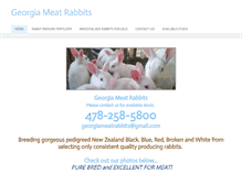 Tablet Screenshot of georgiameatrabbits.com